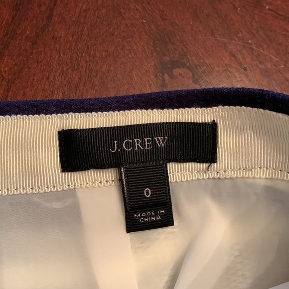 J. Crew womens pencil skirt. Navy & cream striped. Size 0 - Picture 4 of 7